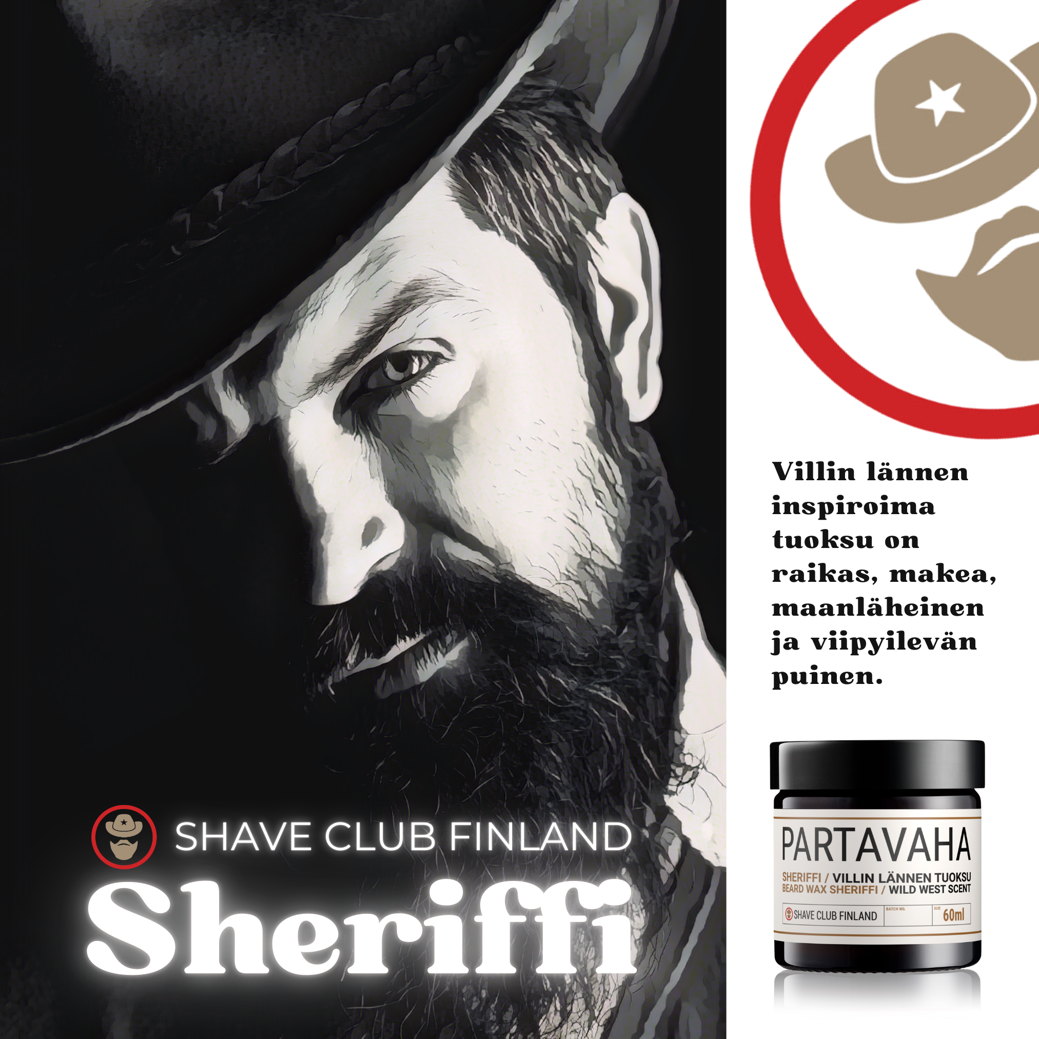 Shave Club "Sheriffi" beard wax (60ml)