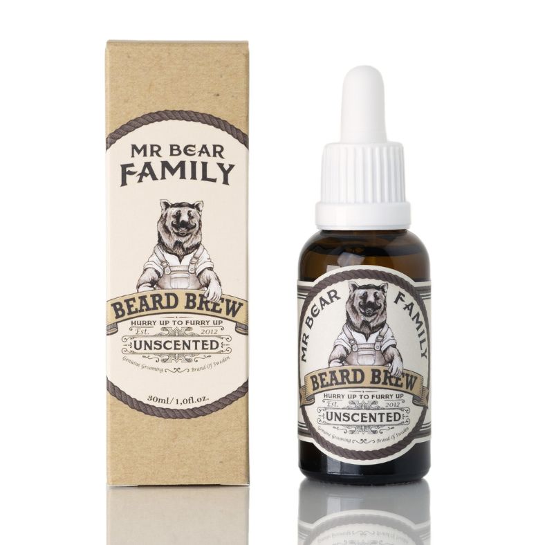 Mr Bear Family "Unscented" partaöljy (30ml)