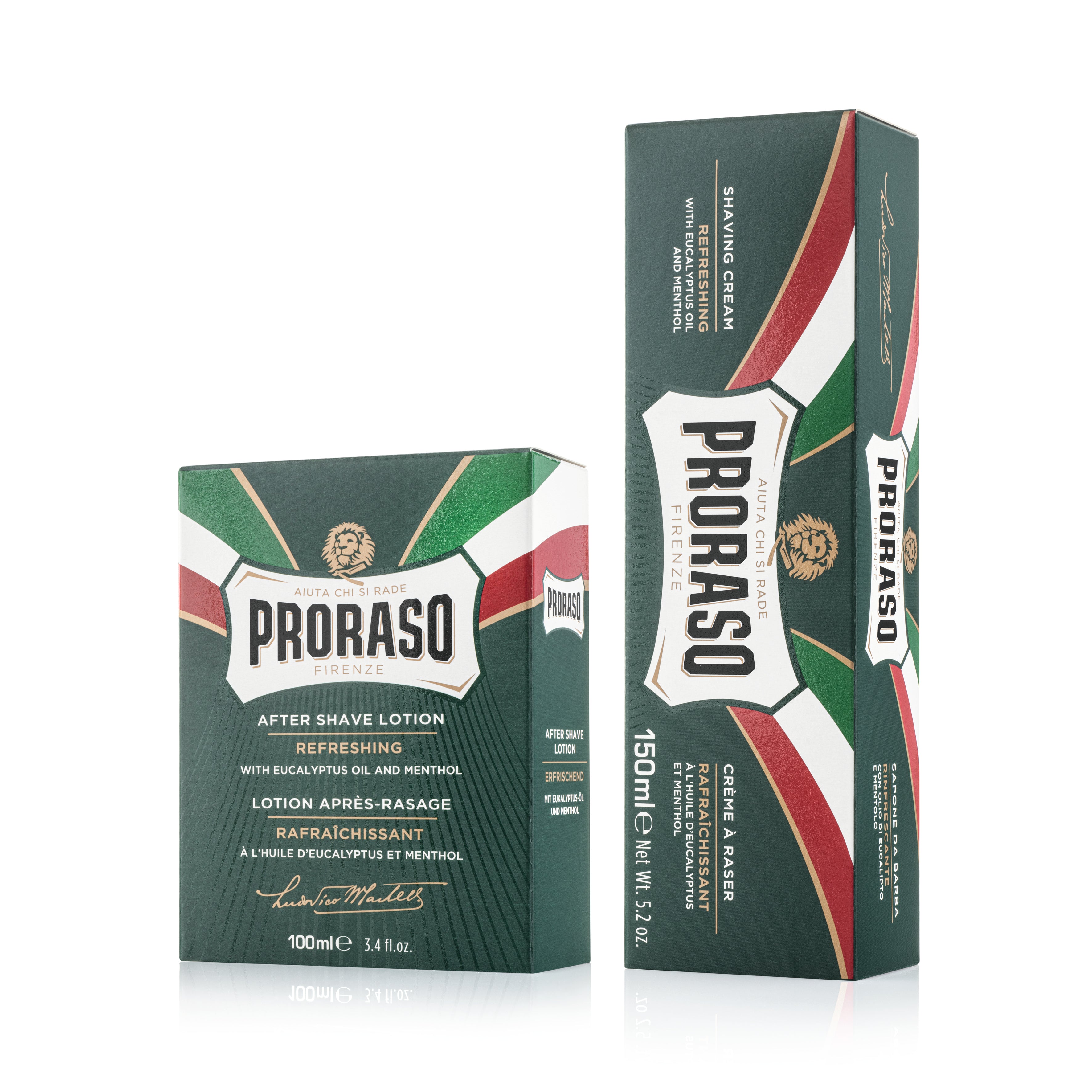 Proraso "Refresh" DUO Parranajovoide ja aftershave lotion