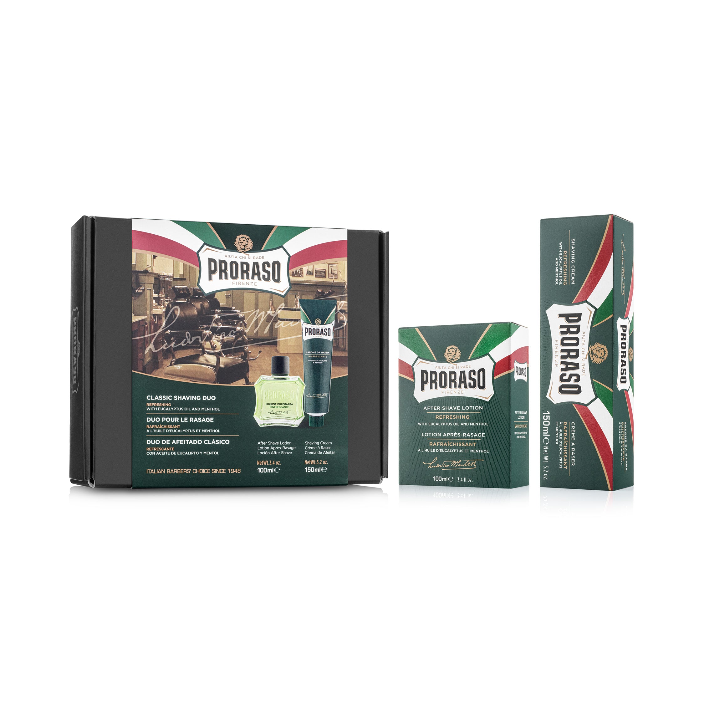 Proraso "Refresh" DUO Parranajovoide ja aftershave lotion