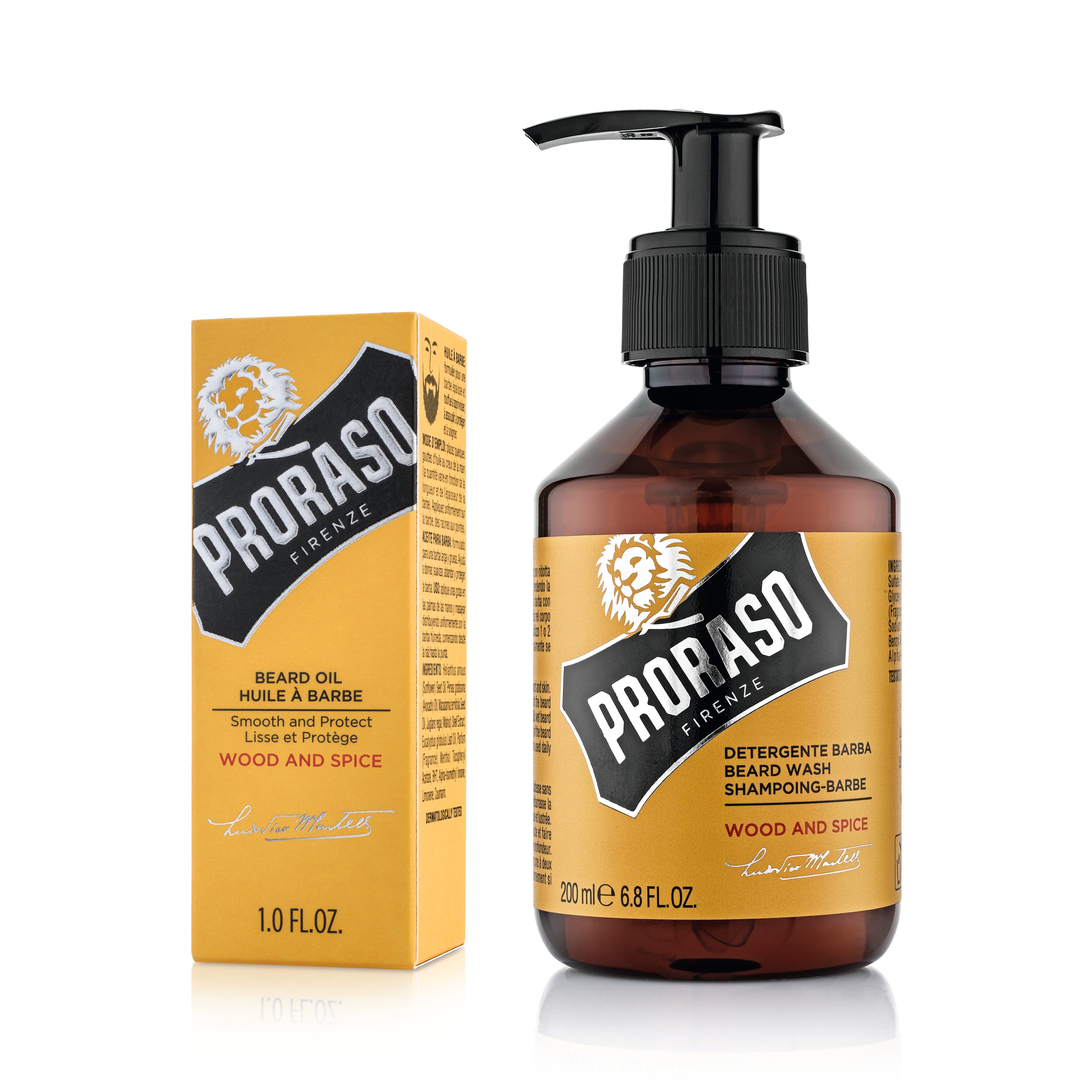 Proraso "Wood and Spice" DUO Beard Oil and Shampoo