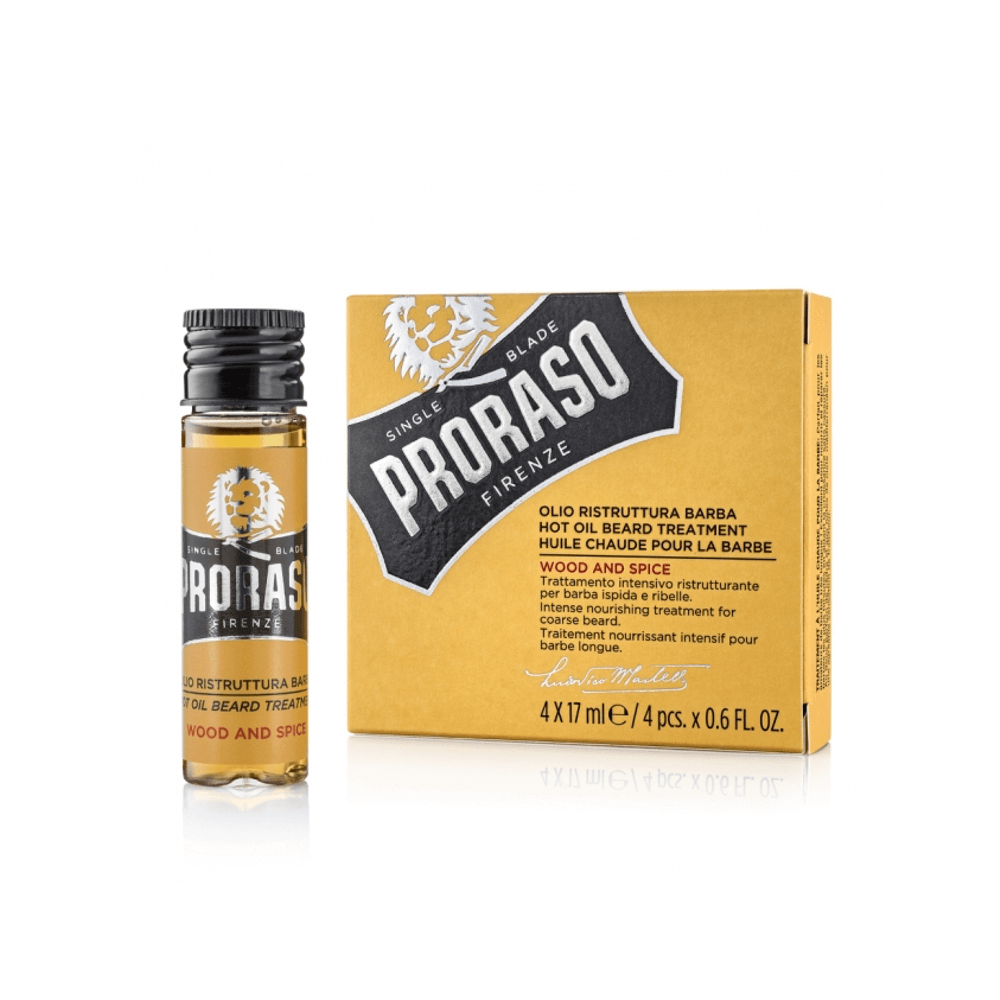 Proraso "Wood and Spice" kuumapartaöljy (4x 17ml)