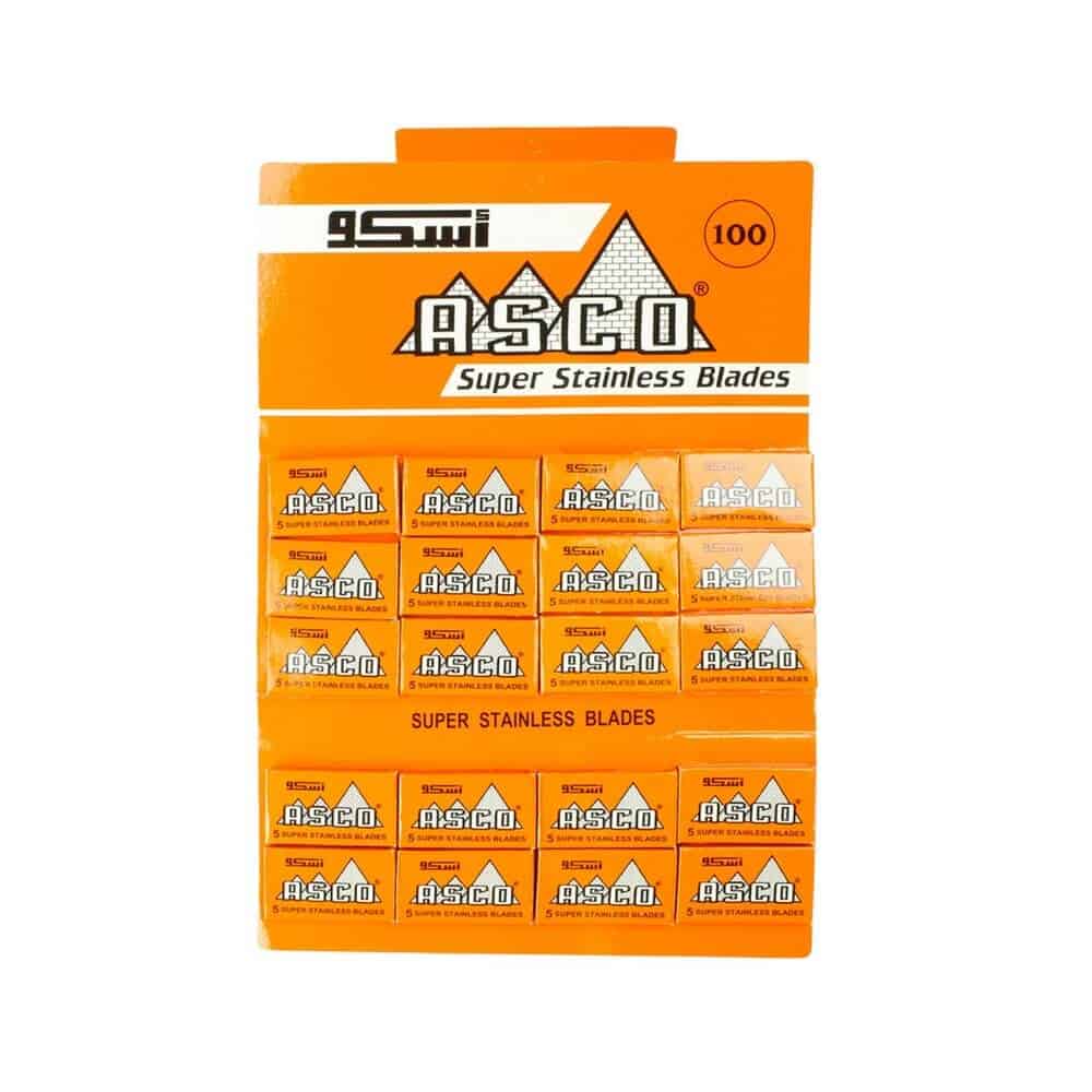 Asco "Super Stainless" razor blades (100 pcs.)