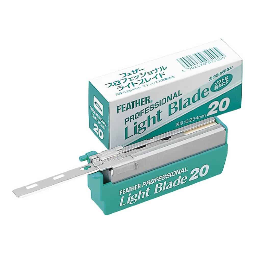 Feather "Professional Light" partaterät shavetteen (20 kpl)