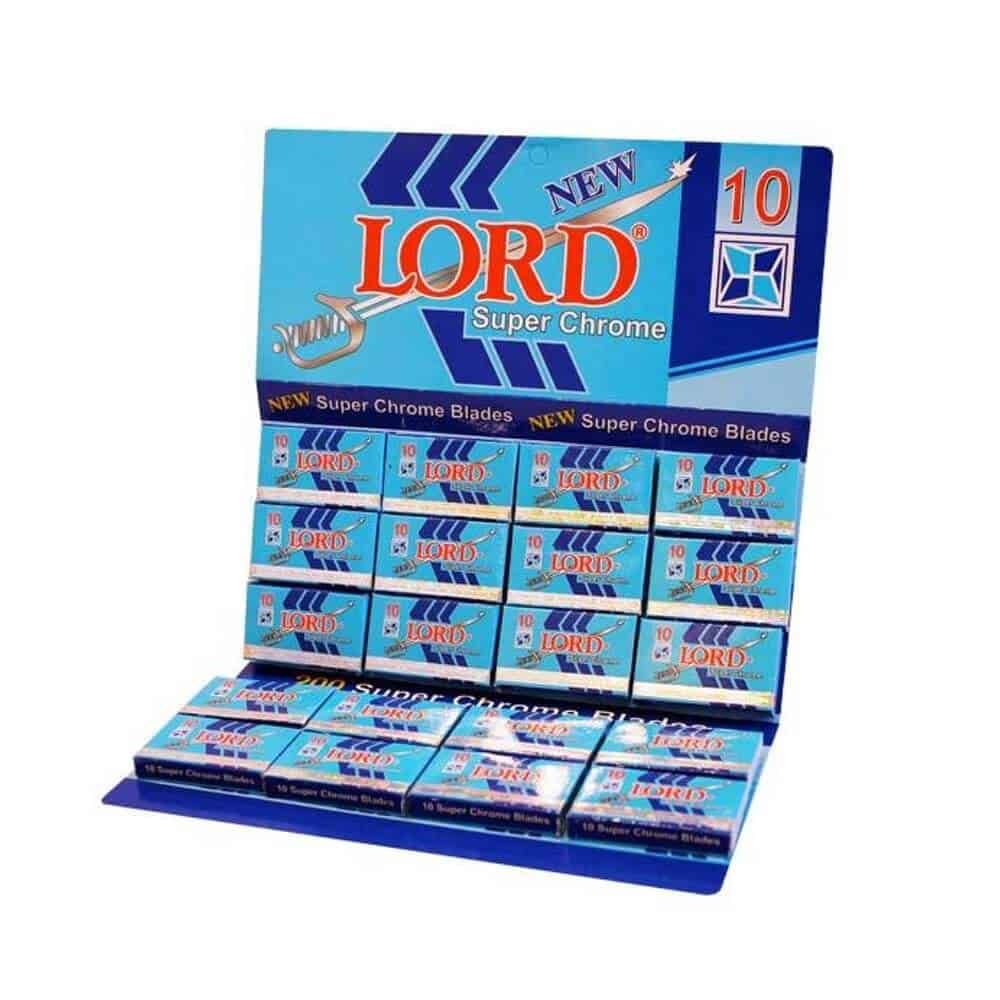 Lord "Super Chrome" partaterät (200 kpl)