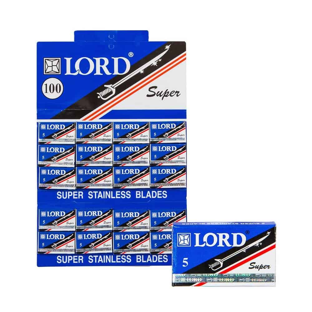Lord "Super Stainless" partaterät (200 kpl)