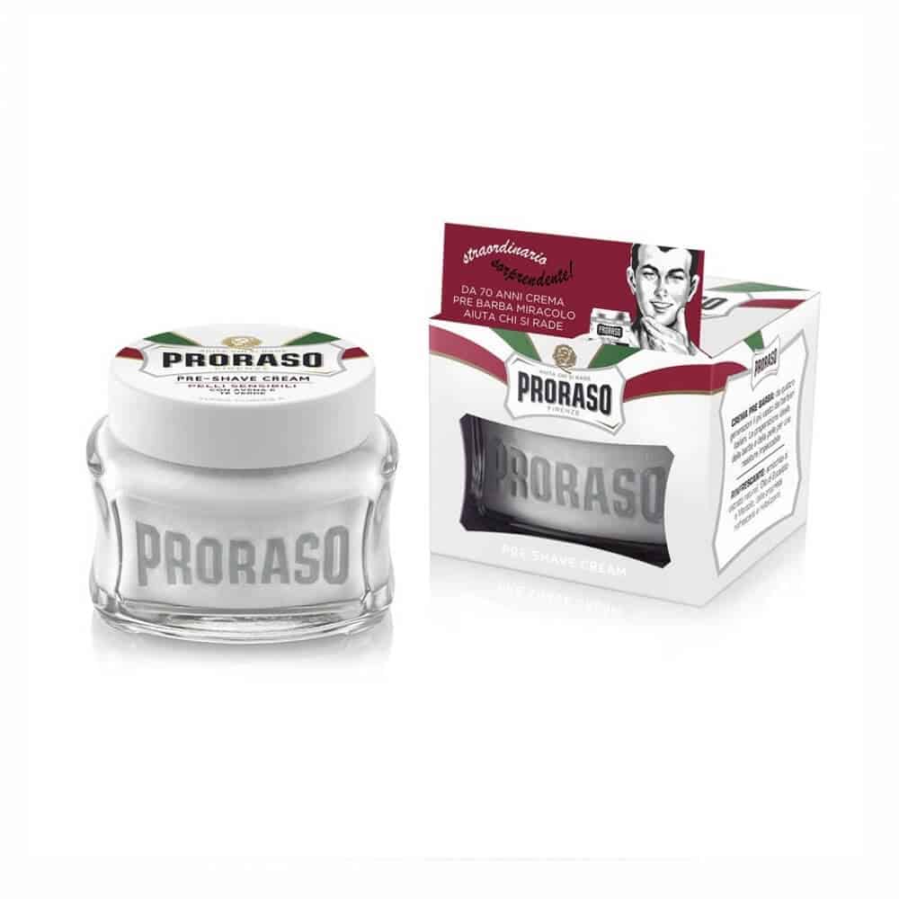 Proraso "Vihreä tee & Kaura" pre-shave -voide (100ml)