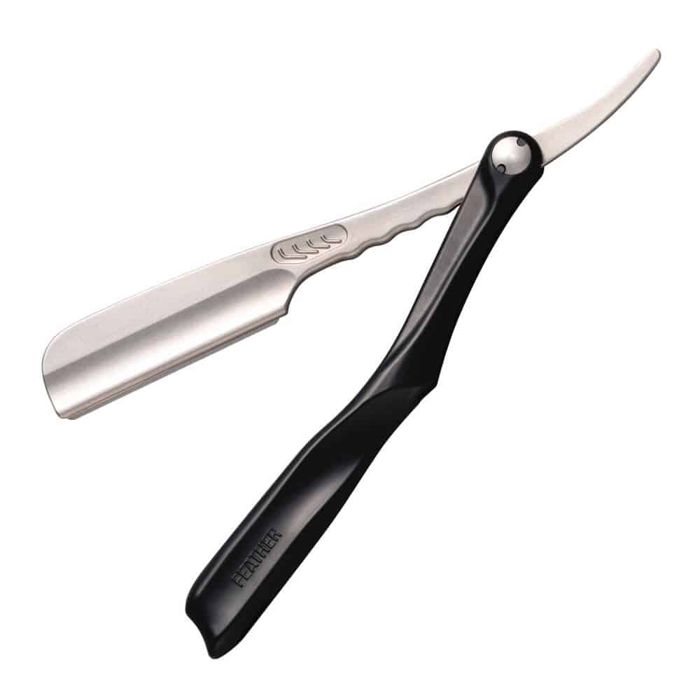 Feather "Artist Club SS" folding shavette (black)