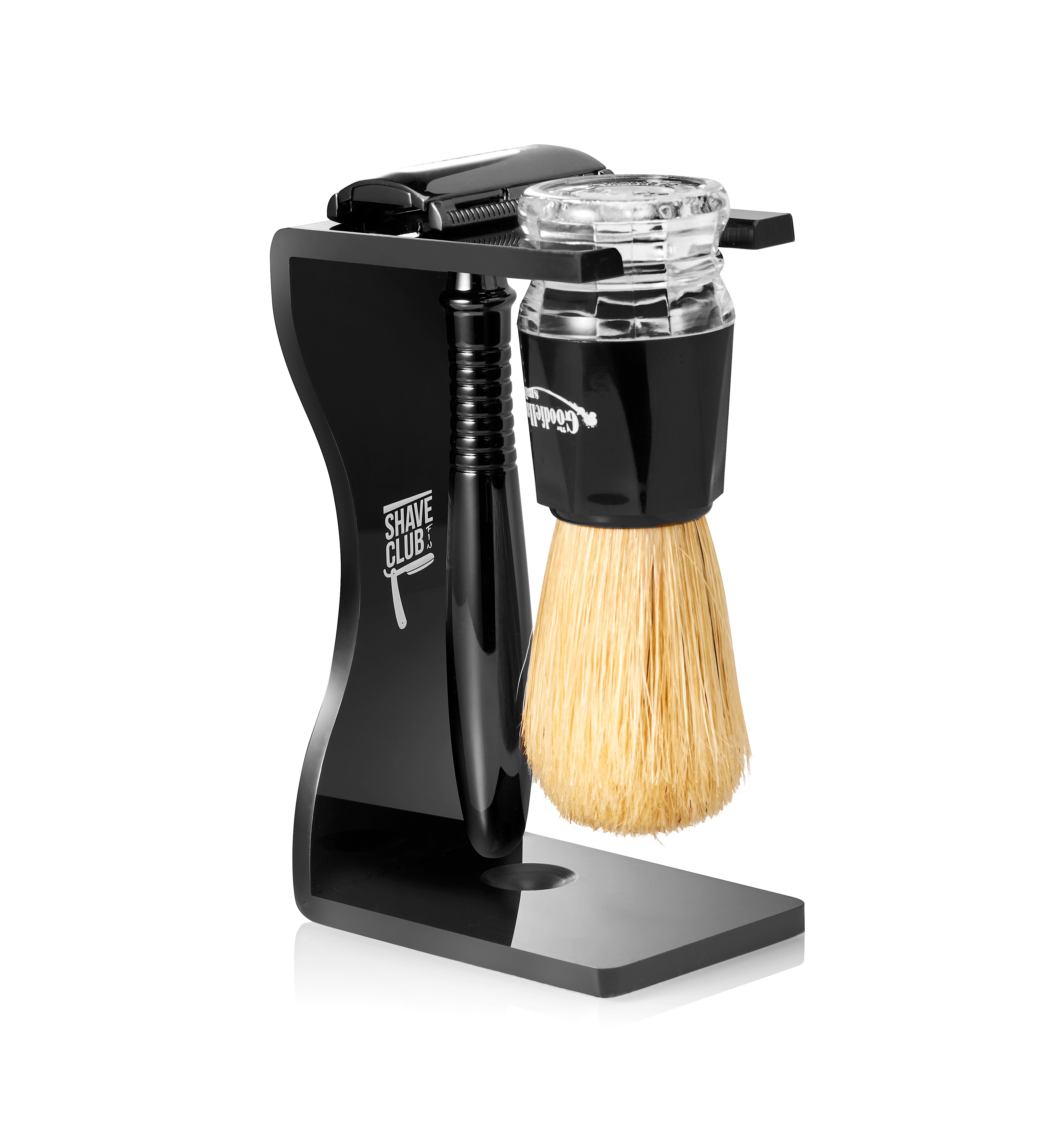 Shave Club razor and brush stand