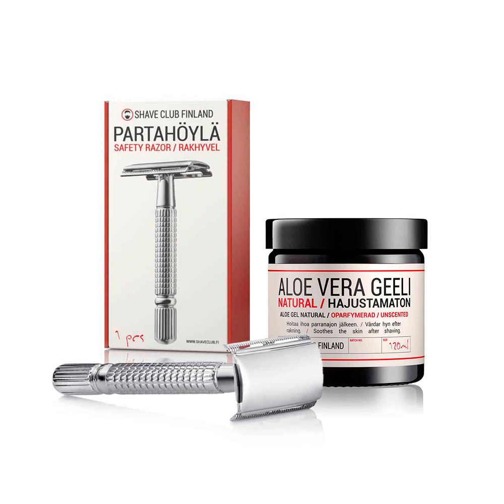 Shave Club "C57" partahöylä ja "Natural" aloe geeli setti