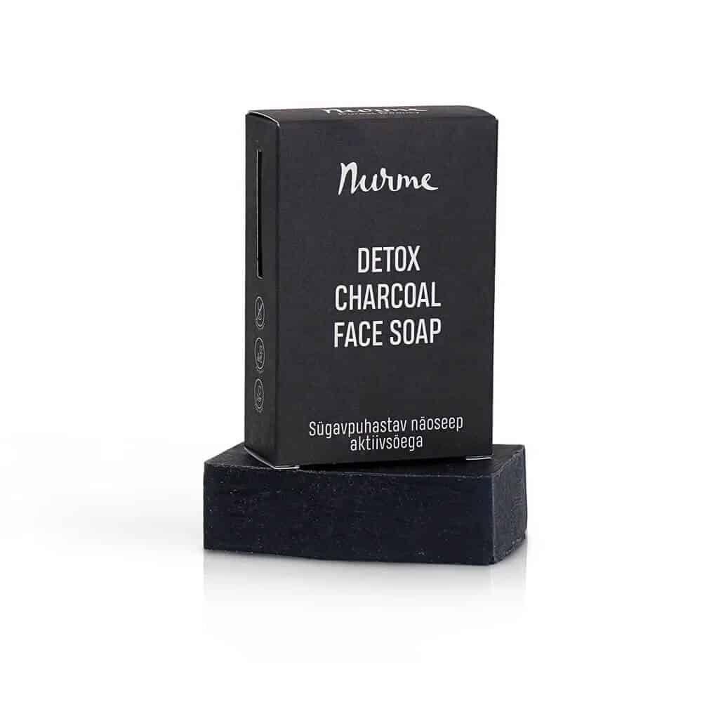Nurme "Detox Charcoal Face Soap" saippuapala (100g)