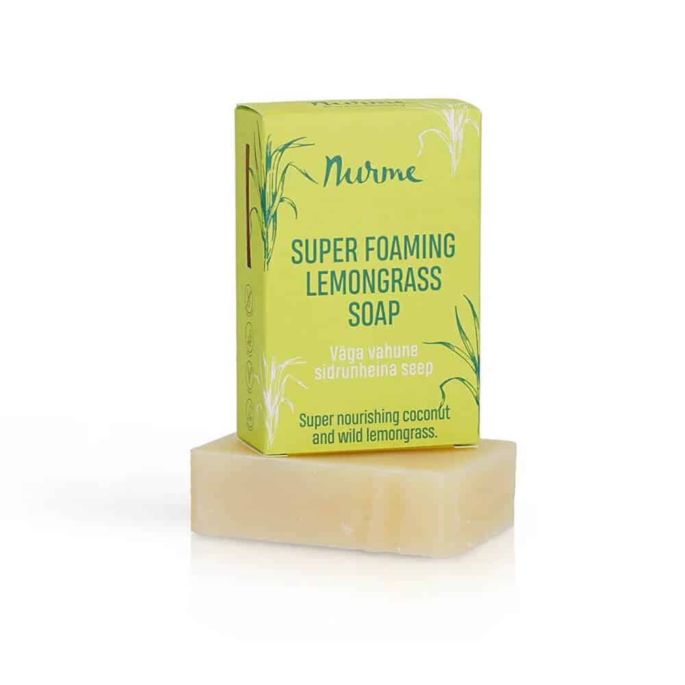 Nurme "Super Foaming Lemongrass Soap" saippuapala (100g)