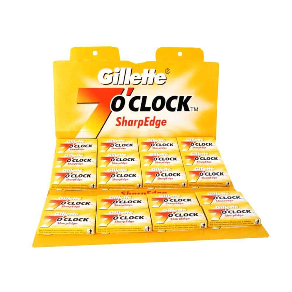 Gillette "7 O'Clock Sharp Edge" razor blades (100 pcs.)