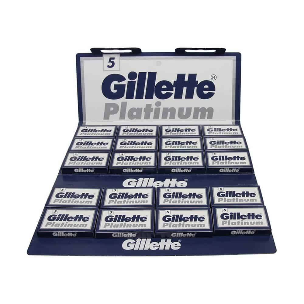 Gillette "Platinum" partaterät (100 kpl)